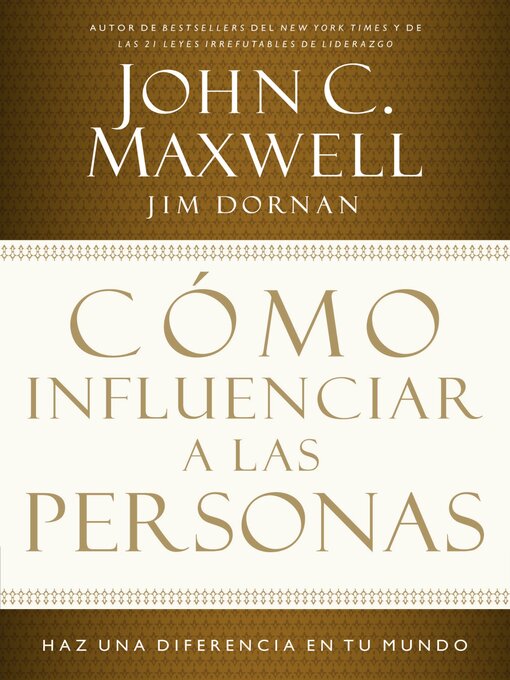 Title details for Cómo influenciar a las personas by John C. Maxwell - Available